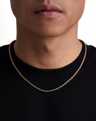 THE ROPE - 3mm ロープ チェーン (18K Gold)