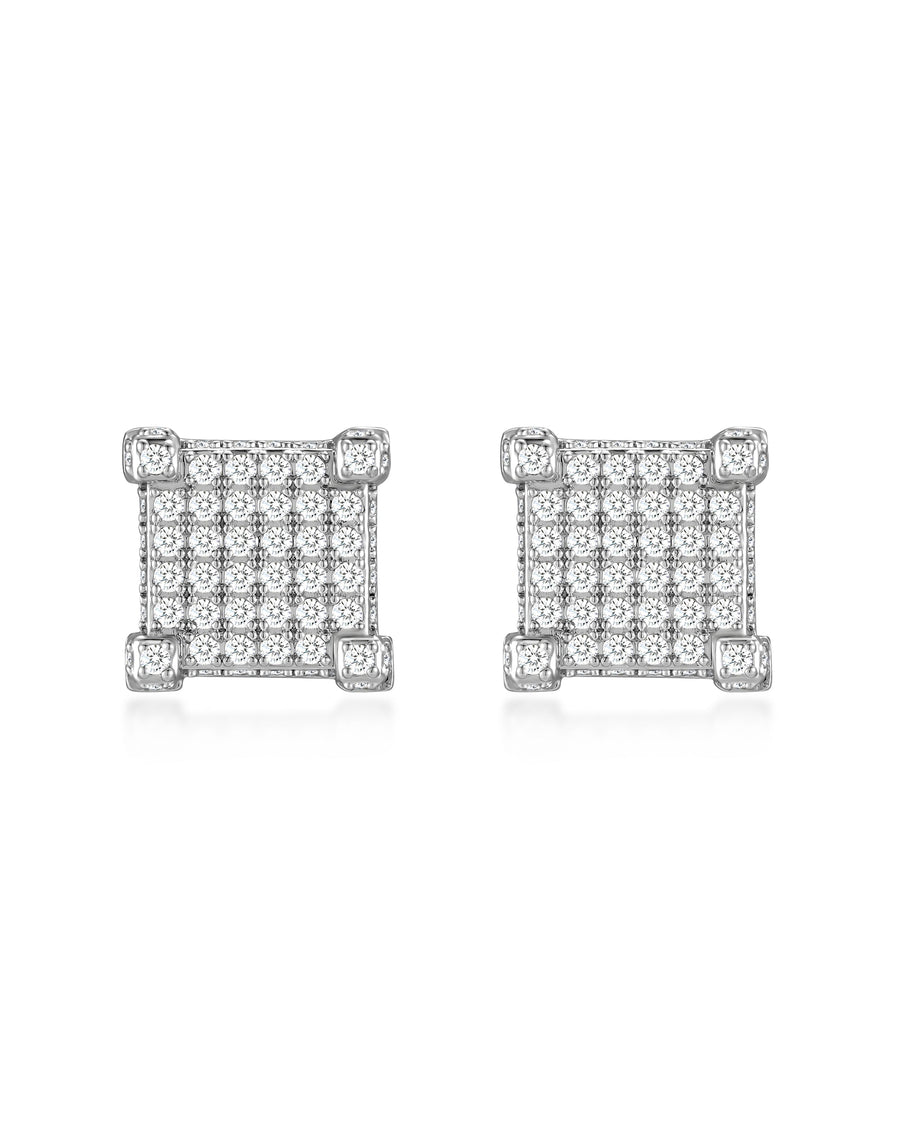 COLD QUAD - ピアス (White Gold)