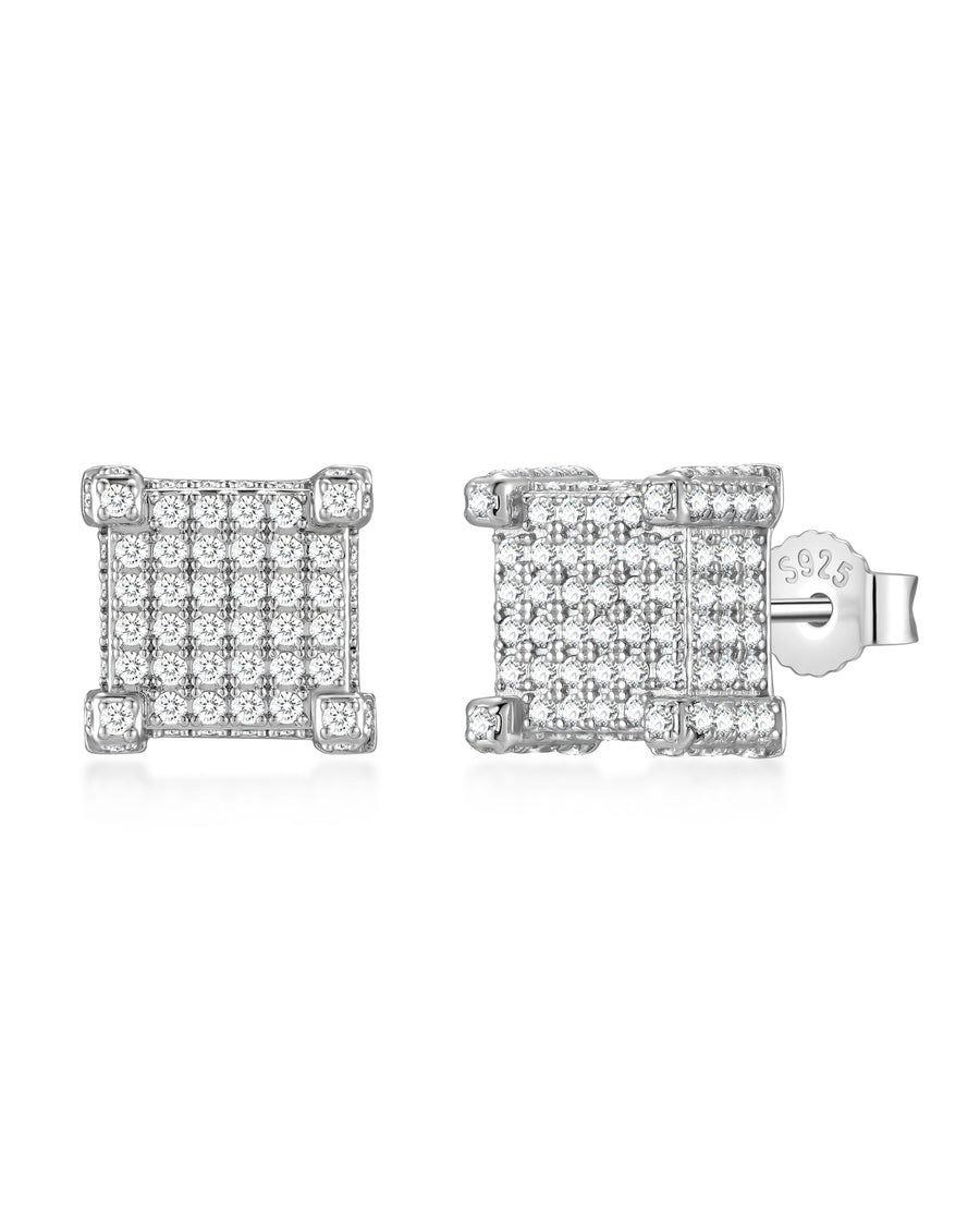 COLD QUAD - ピアス (White Gold)