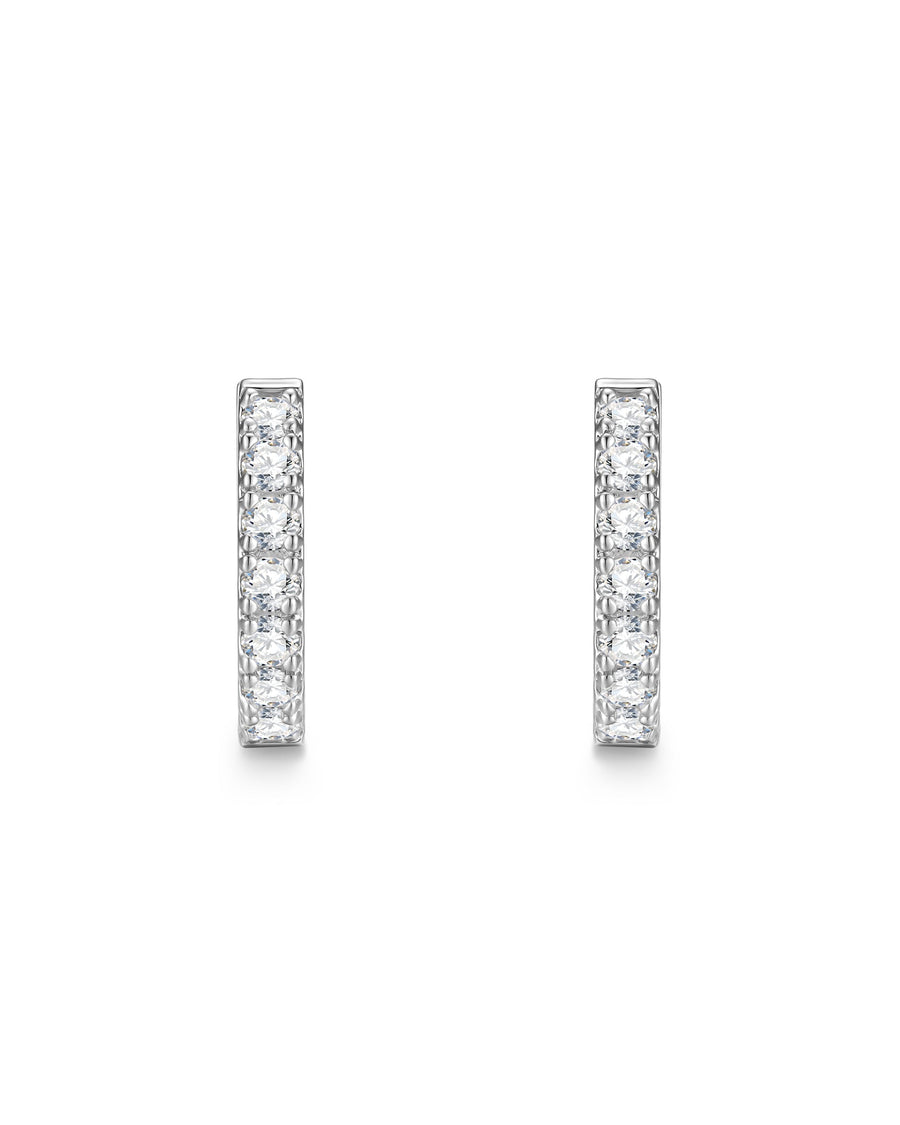 FROZEN HOOP - ピアス (White Gold)
