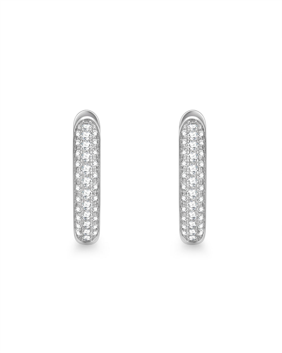 ICE HOOP - ピアス (White Gold)