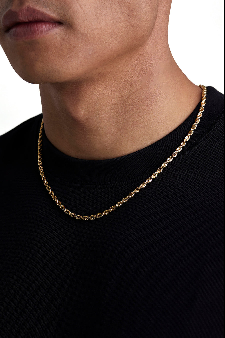 THE ROPE  - 4mm ロープネックレス (18K Gold)