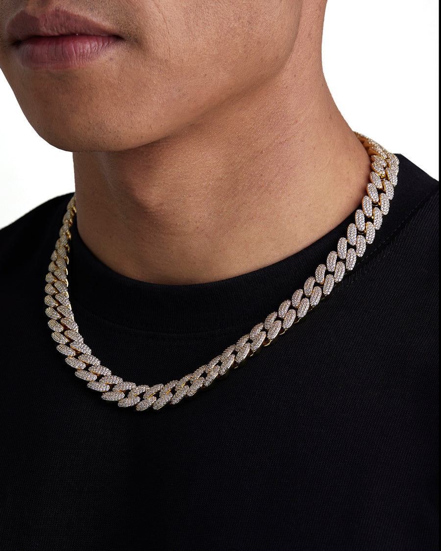 ICEMAN - 12mm キューバネックレス (18K Gold)