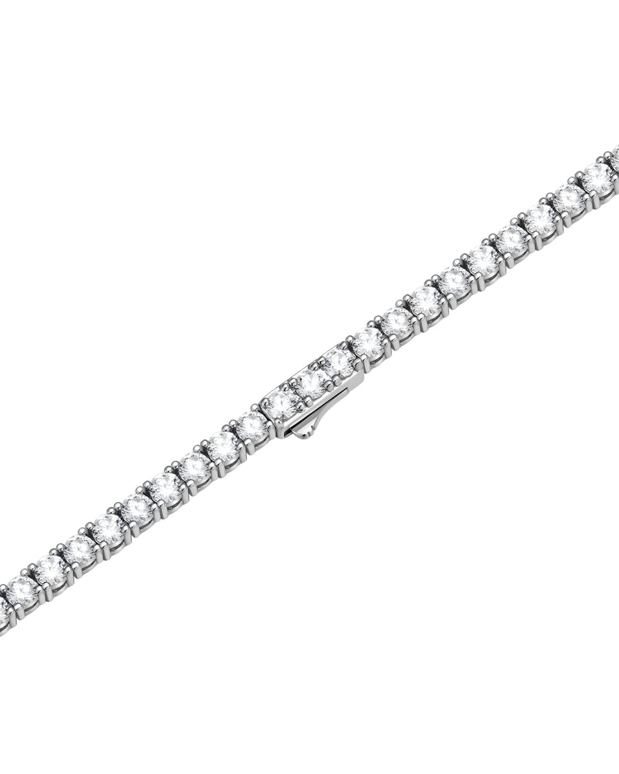 ICE SPARKLER - 3mm Tennis ネックレス (White Gold)