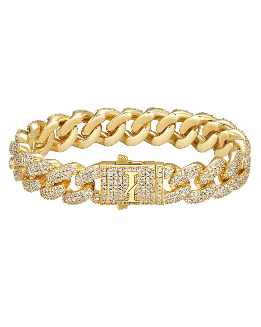 ICEMAN - 12mm キューバブレスレット (18K Gold)