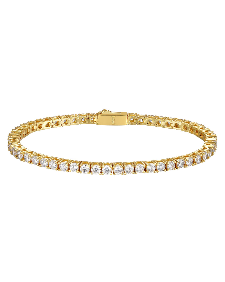 ICE SPARKLER - 3mm Tennis ブレスレット (18K Gold)