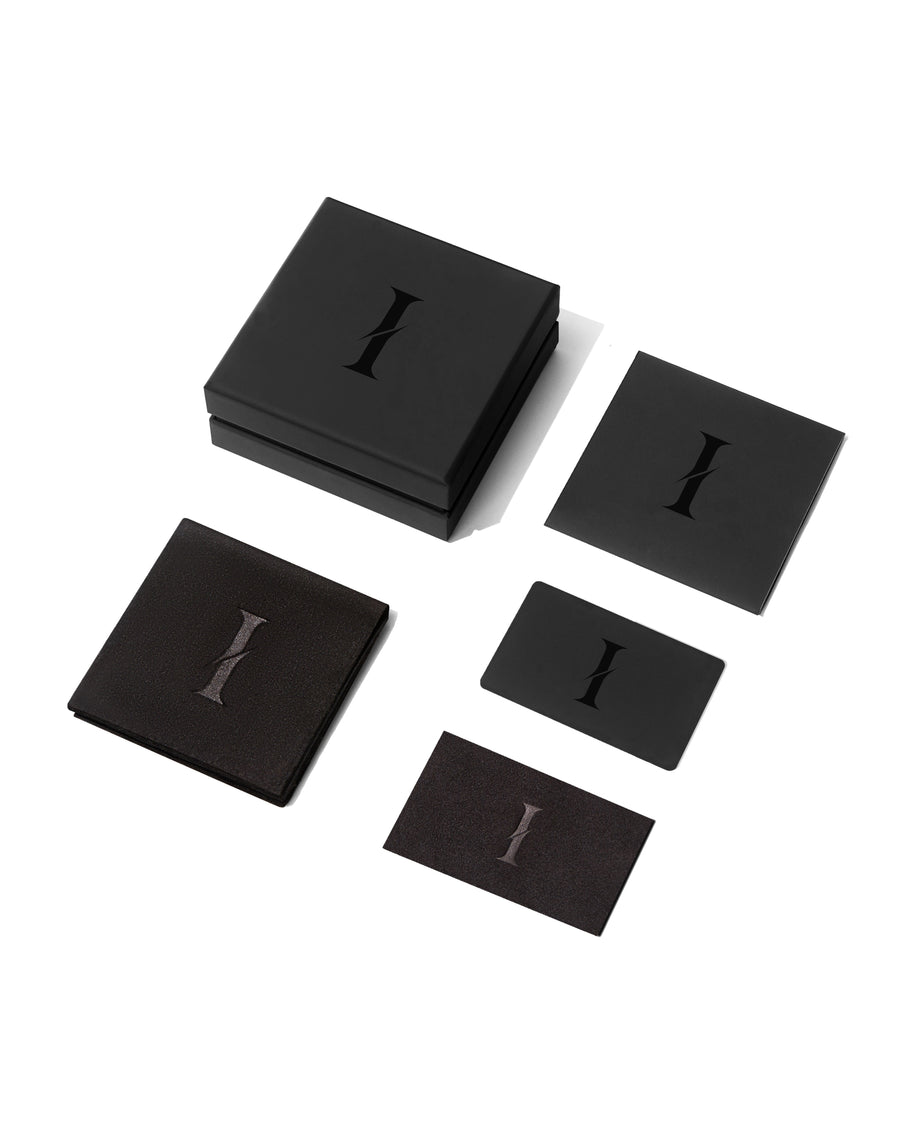 PLAIN SET - 5mm キューバセット (White Gold)