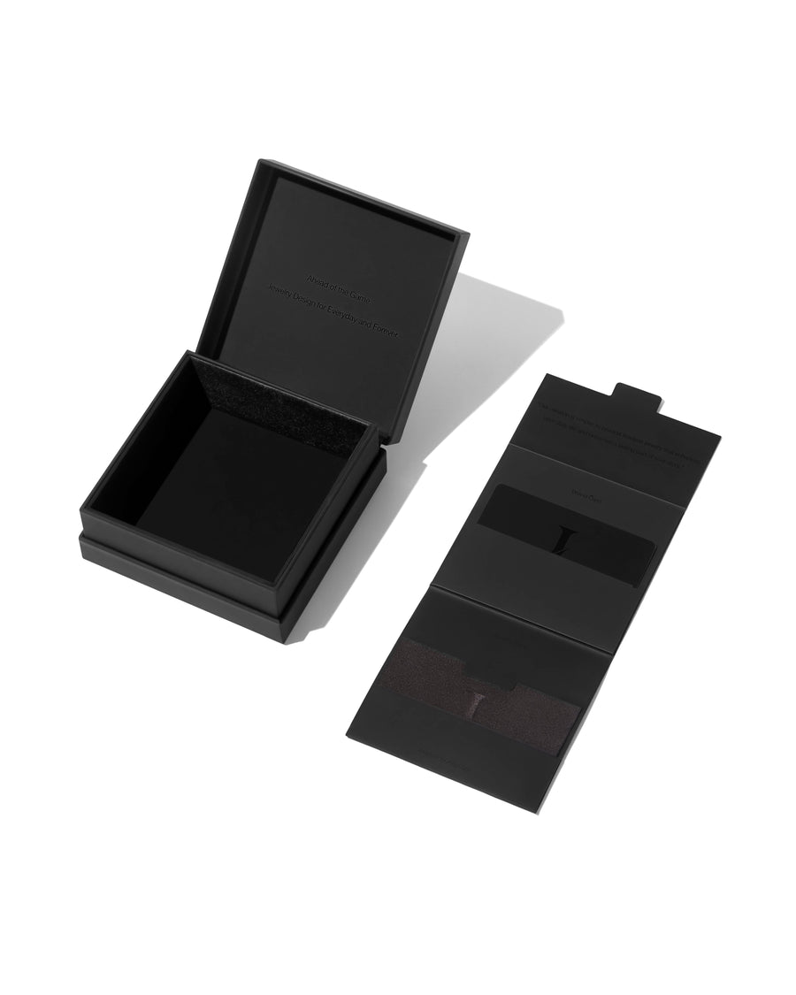 PLAIN SET - 3mm キューバセット (White Gold)