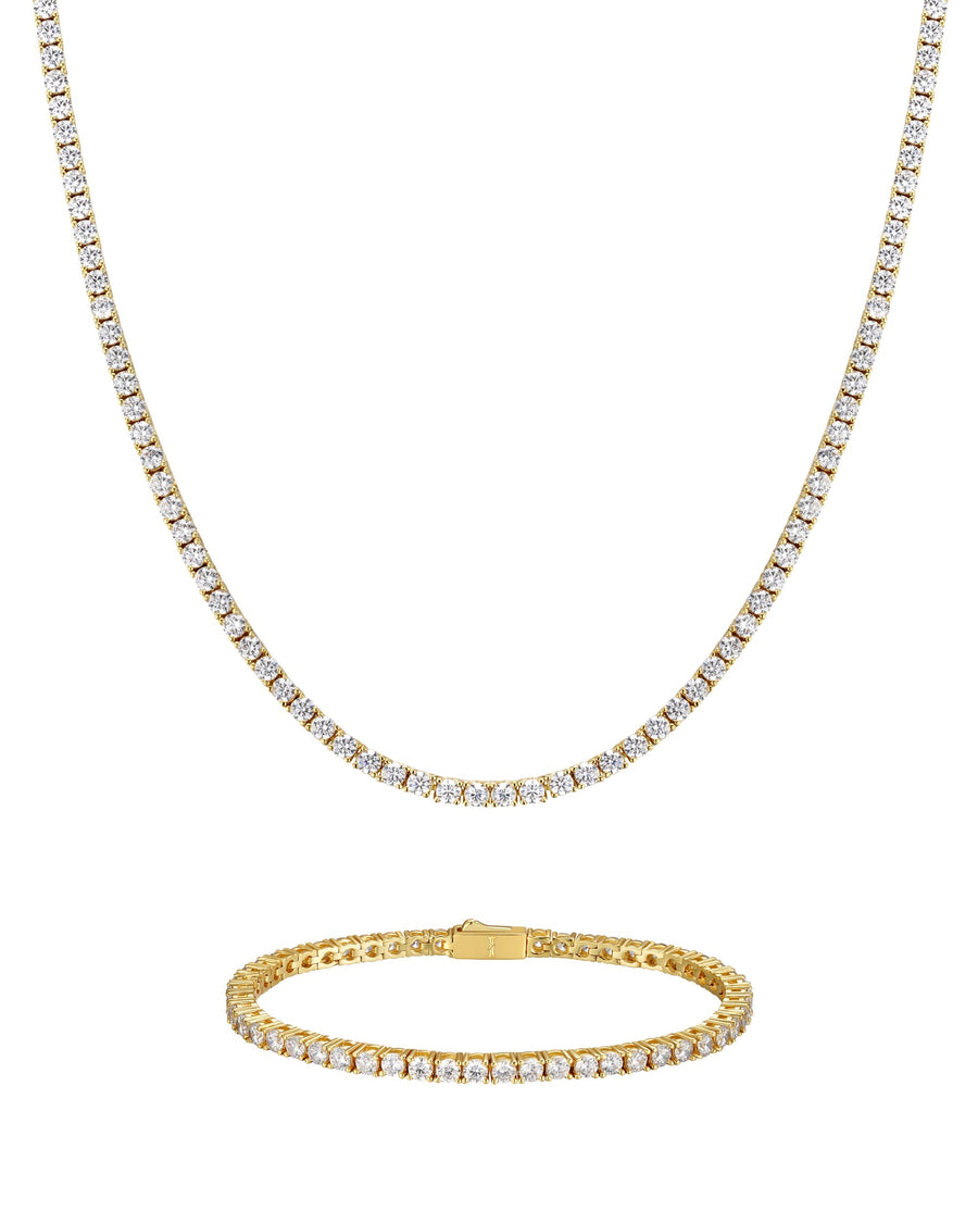 ICE SPARKLER - 3mm Tennis セット (18K Gold)