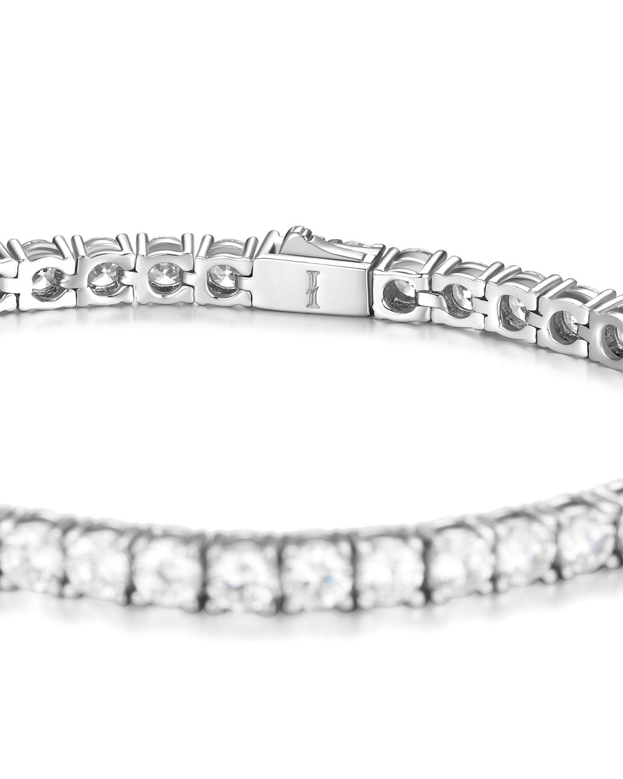 ICE SPARKLER - 4mm Tennis ブレスレット (White Gold)