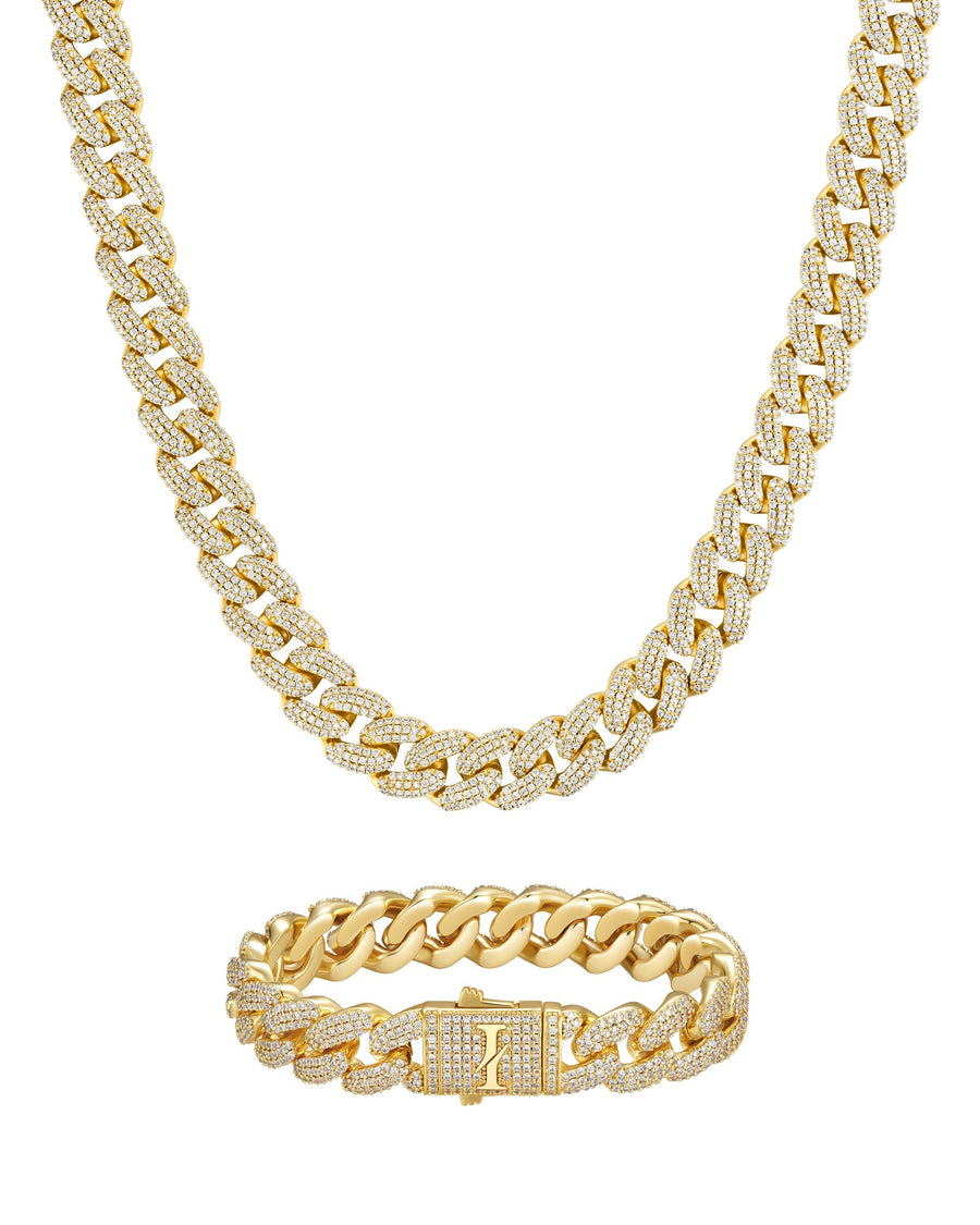 ICEMAN SET - 12mm キューバセット (18K Gold)