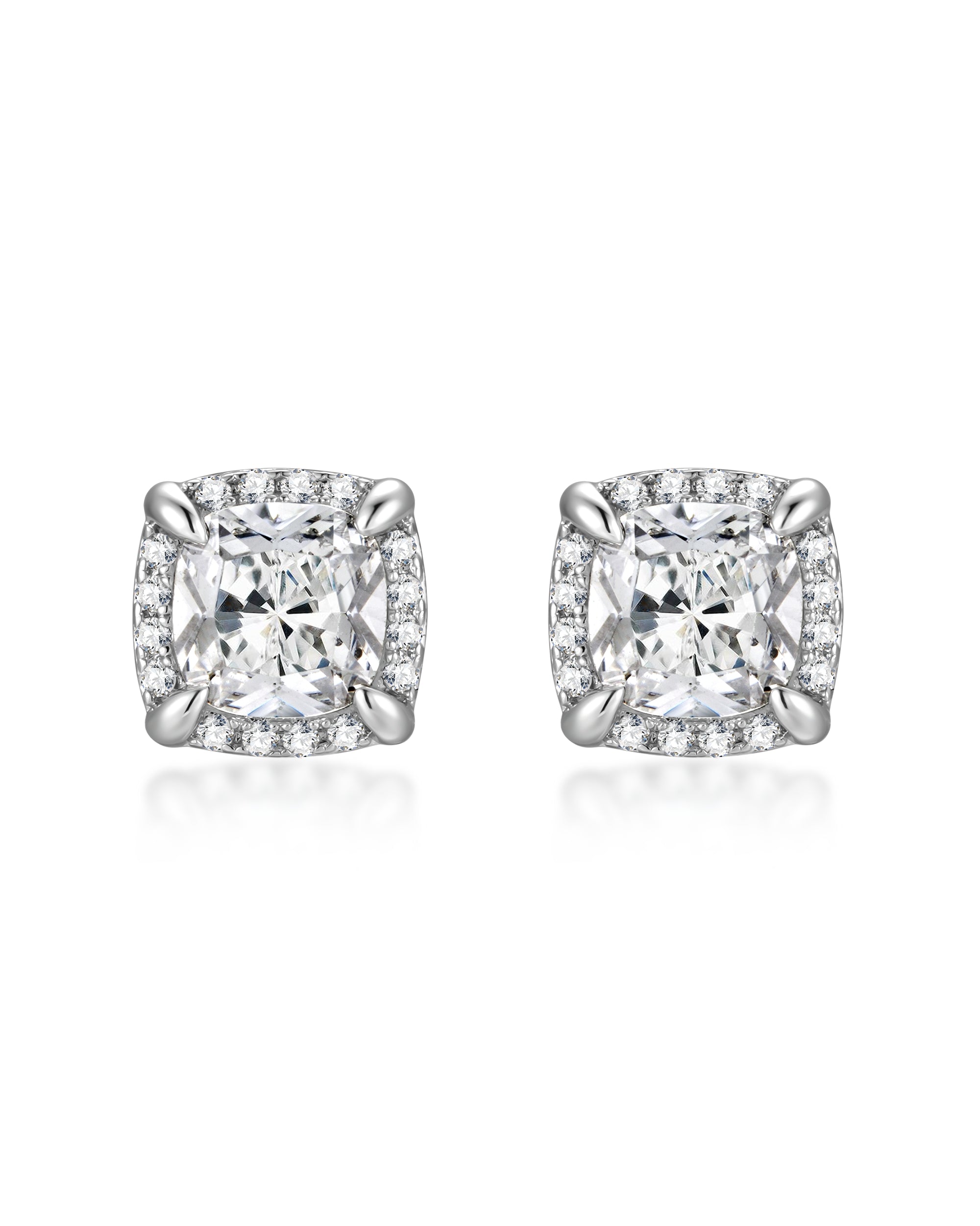 White gold diamond earrings by Iceman Society
