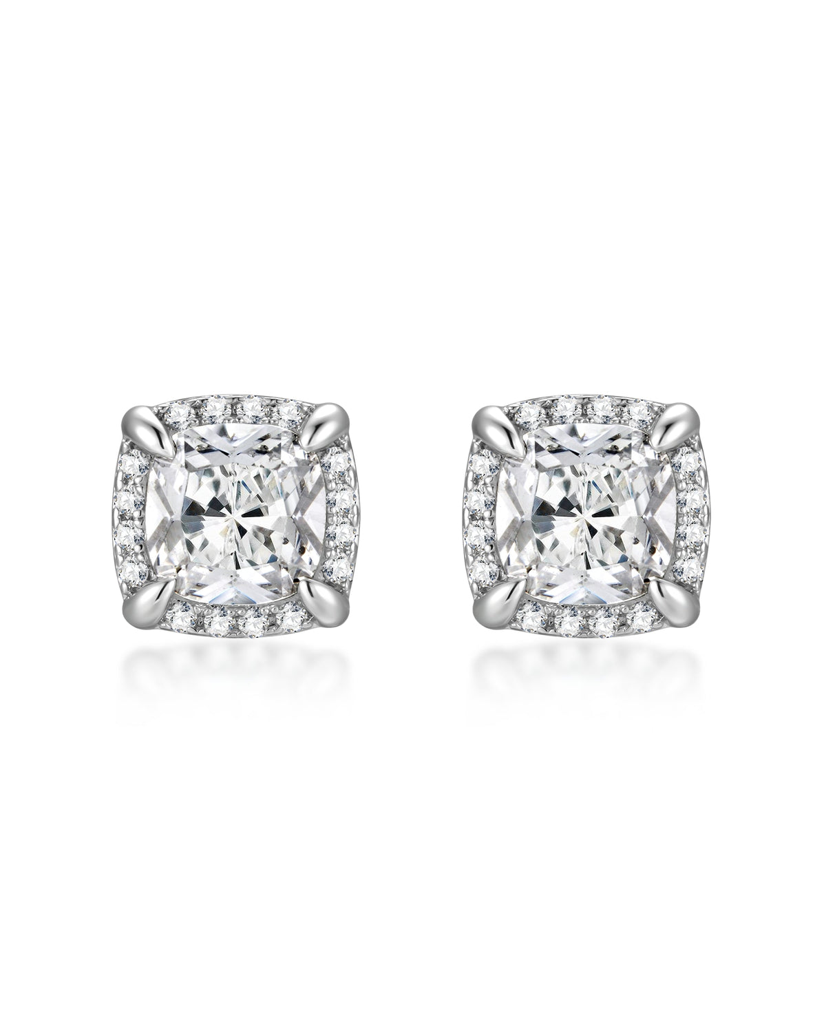 White gold diamond earrings by Iceman Society