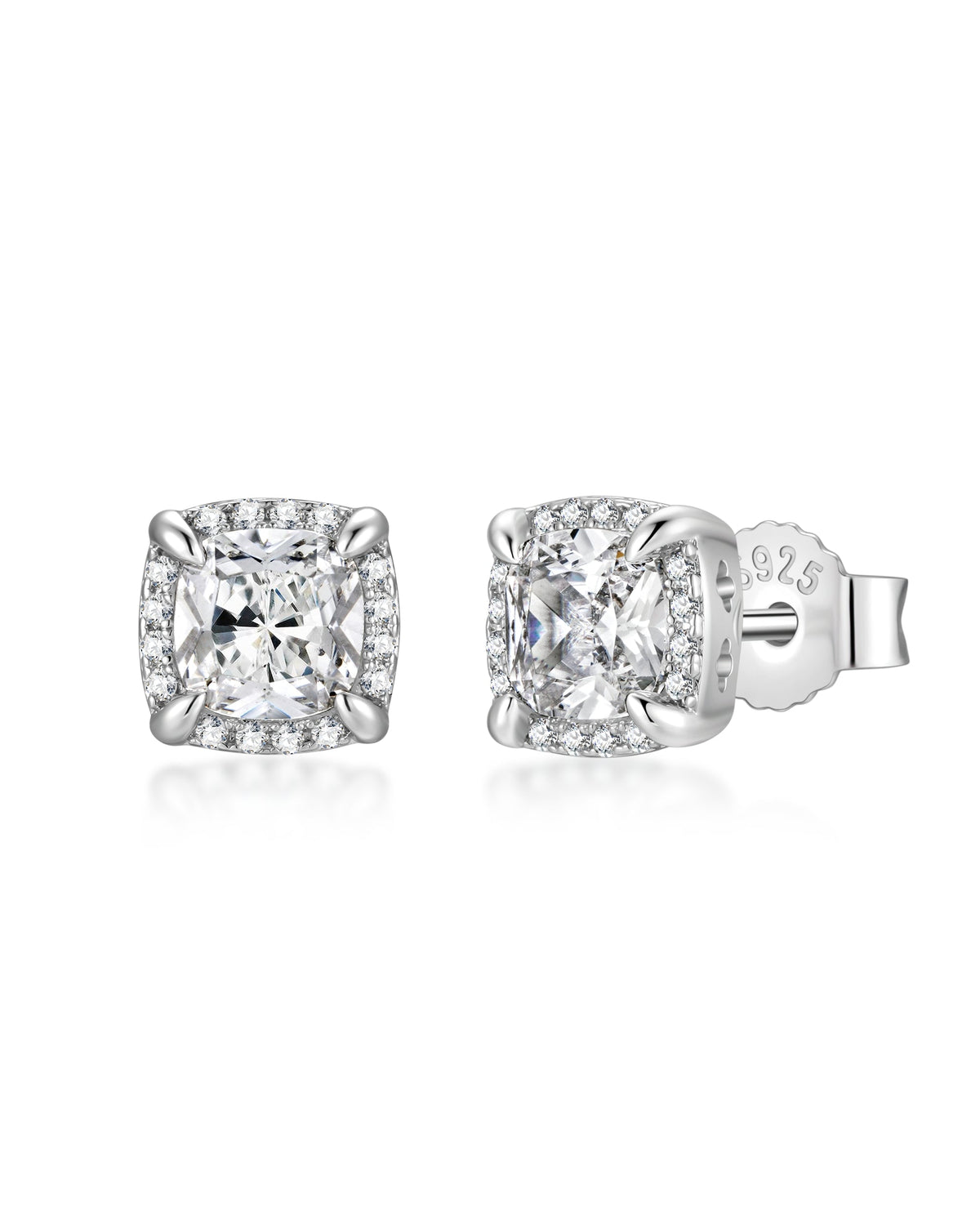 White gold diamond earrings by Iceman Society