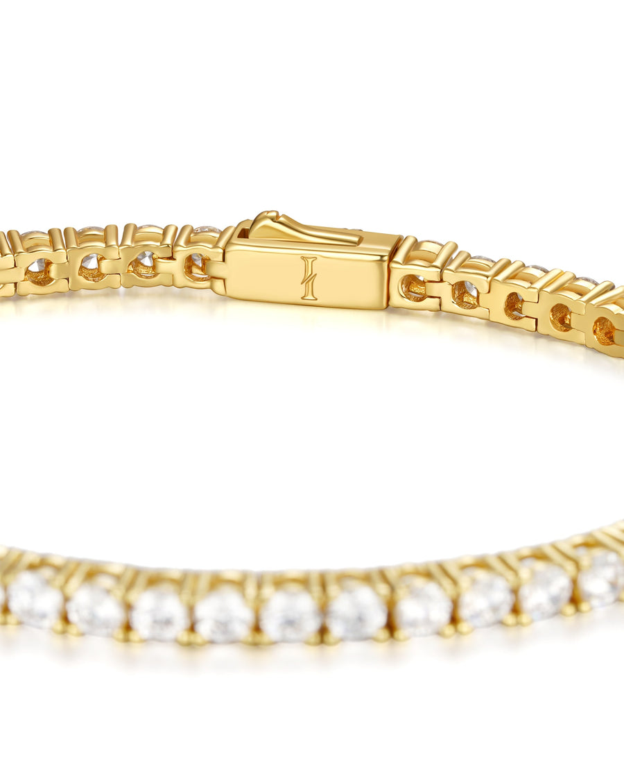 ICE SPARKLER - 3mm Tennis ブレスレット (18K Gold)