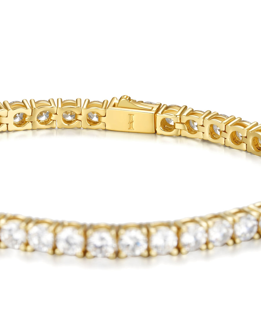 ICE SPARKLER - 4mm Tennis ブレスレット (18K Gold)