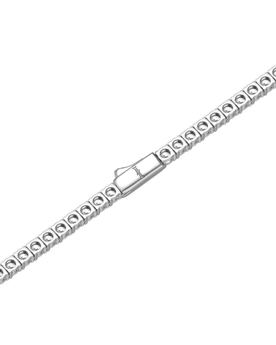 ICE SPARKLER - 3mm Tennis ネックレス (White Gold)