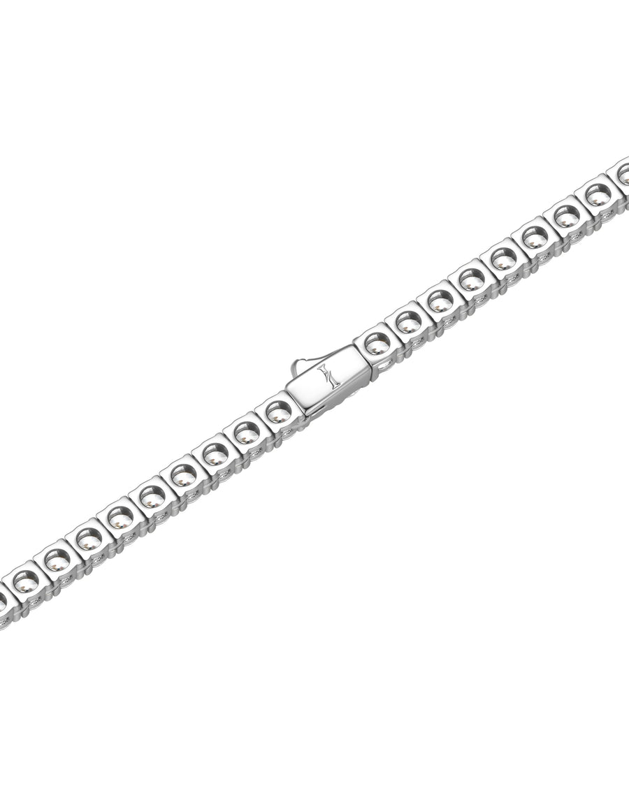 ICE SPARKLER - 4mm Tennis ネックレス (White Gold)