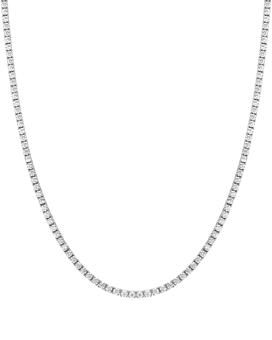 ICE SPARKLER - 3mm Tennis ネックレス (White Gold)