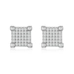 White gold diamond earrings by Iceman Society