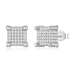 White gold diamond earrings by Iceman Society