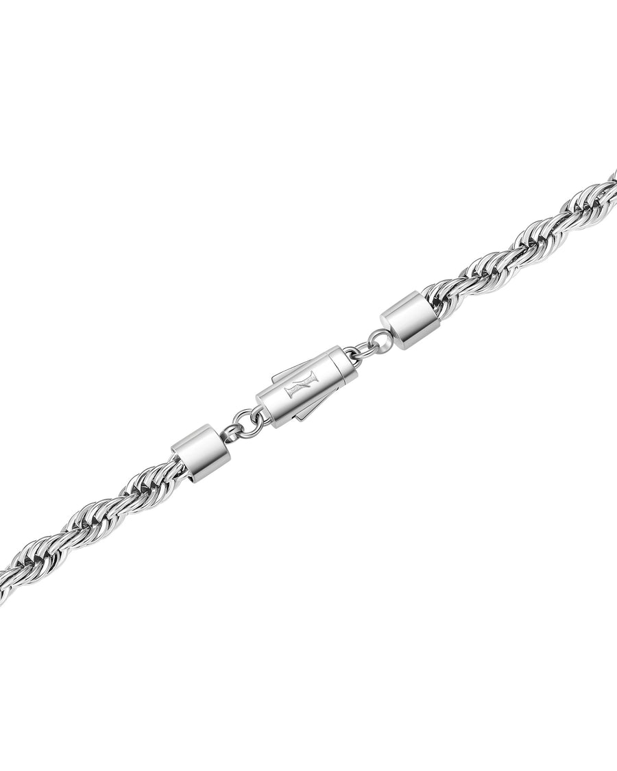 THE ROPE  - 6mm ロープネックレス (White Gold)