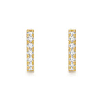 18k gold diamond earrings by Iceman Society