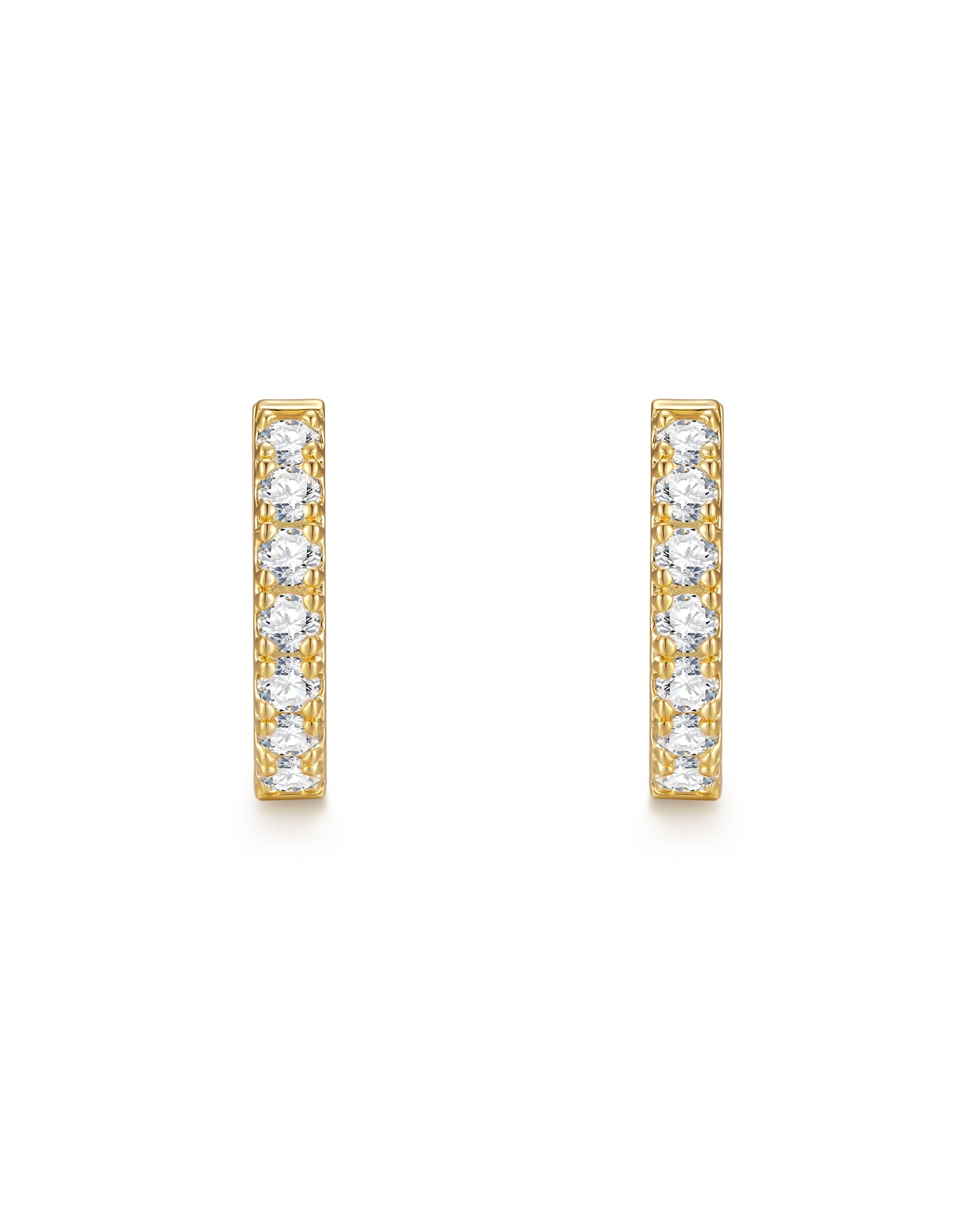 18k gold diamond earrings by Iceman Society