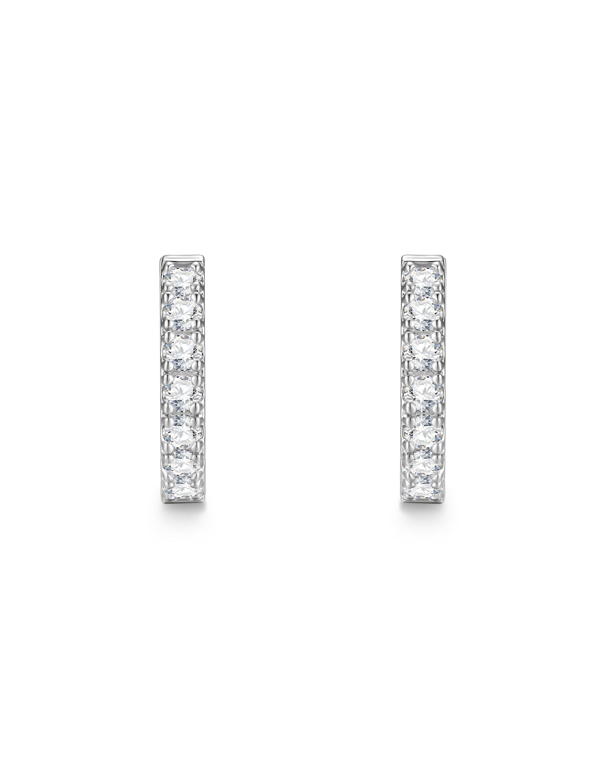 White gold diamond earrings by Iceman Society