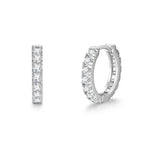 White gold diamond earrings by Iceman Society