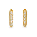 18k gold diamond earrings by Iceman Society