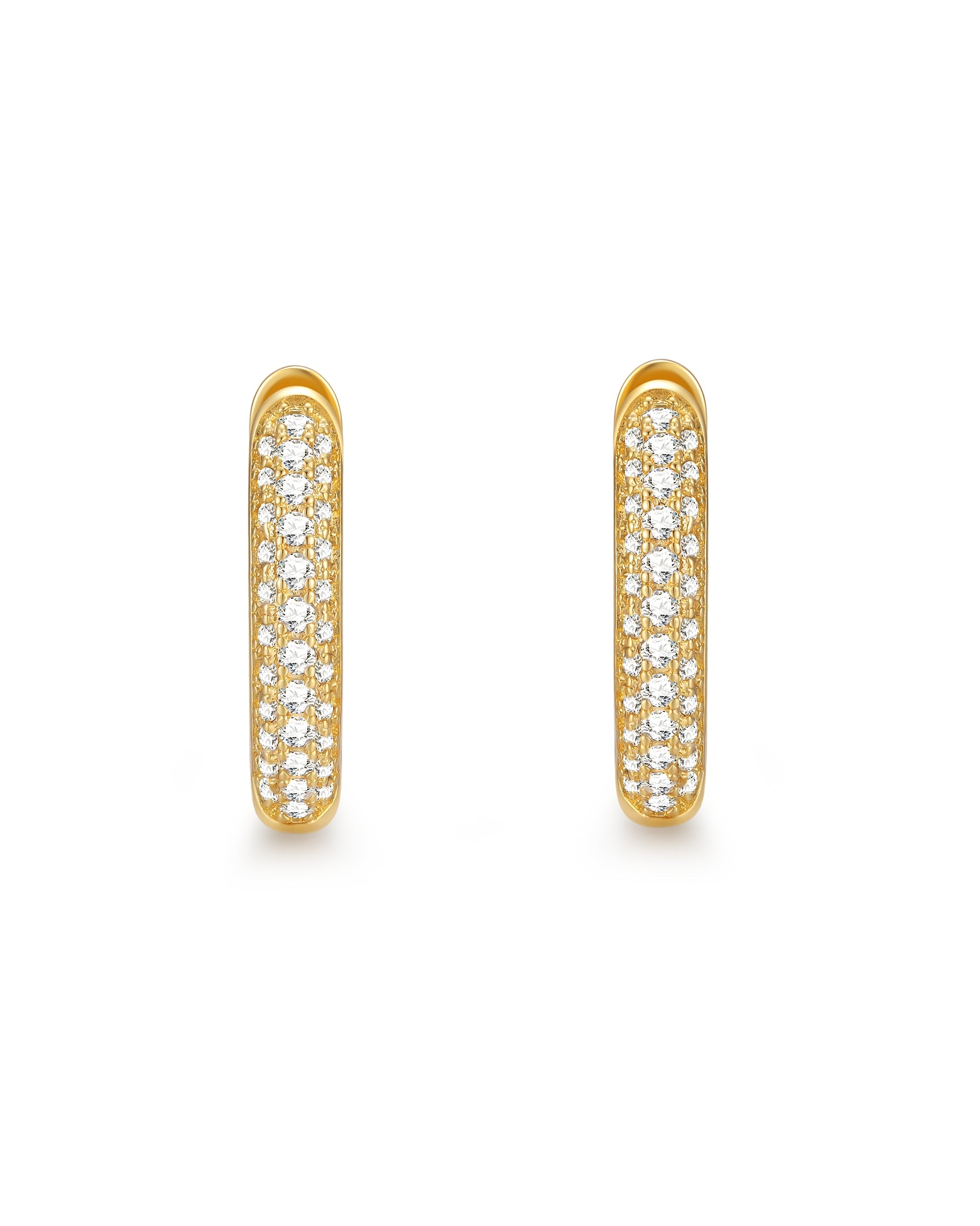 18k gold diamond earrings by Iceman Society