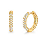 18k gold diamond earrings by Iceman Society