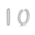 White gold diamond earrings packaging by Iceman Society