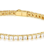 3mm 18k gold tennis bracelet by Iceman Society