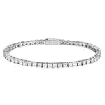 3mm white gold tennis bracelet by Iceman Society