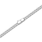 3mm white gold tennis necklace by Iceman Society