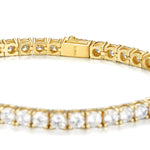 4mm 18k gold tennis bracelet by Iceman Society
