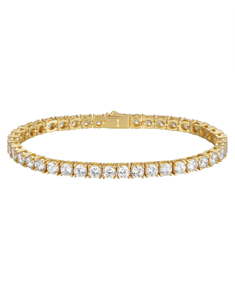 ICE SPARKLER 4mm テニス ブレスレット 18K Gold 商品写真
