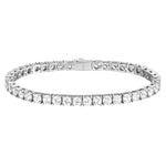 4mm white gold tennis bracelet by Iceman Society