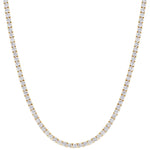 4mm 18k gold tennis necklace by Iceman Society