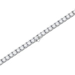 4mm white gold tennis necklace by Iceman Society