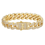 12mm 18k gold iceman cuban bracelet by Iceman Society