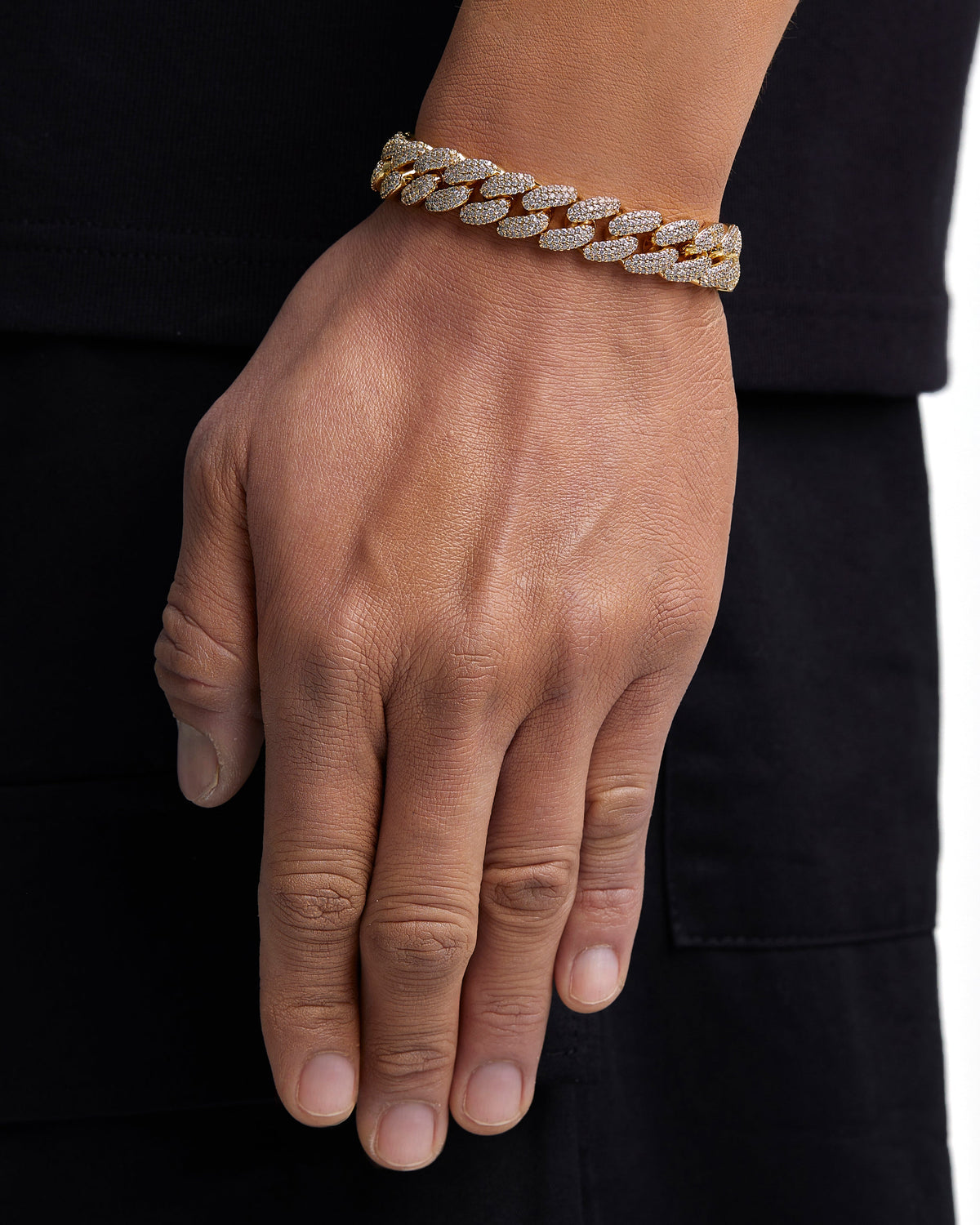 12mm 18k gold iceman cuban bracelet by Iceman Society