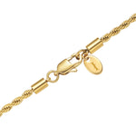 3mm 18k gold rope necklace by Iceman Society