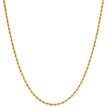 3mm 18k gold rope necklace by Iceman Society