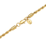 4mm 18k gold rope necklace by Iceman Society