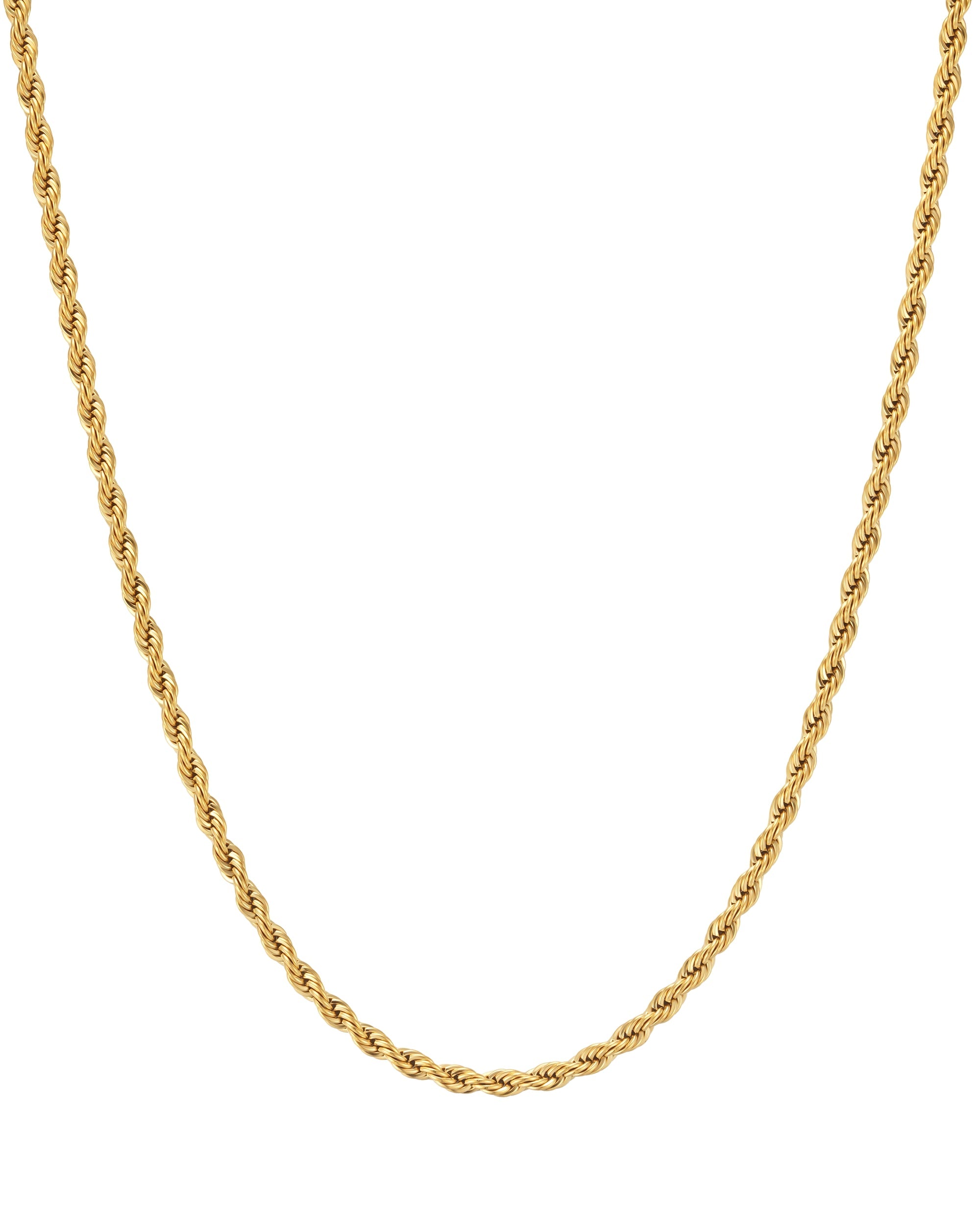 4mm 18k gold rope necklace by Iceman Society
