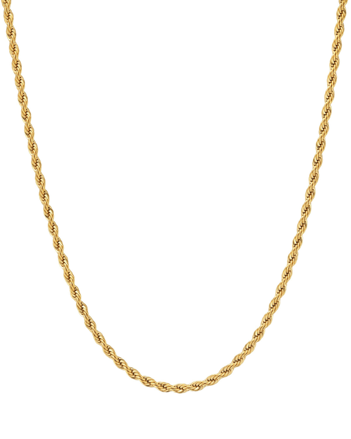 4mm 18k gold rope necklace by Iceman Society