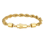 6mm 18k gold rope bracelet by Iceman Society